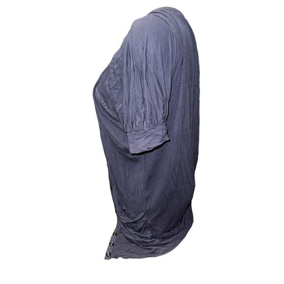 Deletta short sleeve button down Cardigan blue Xs - Picture 3 of 8